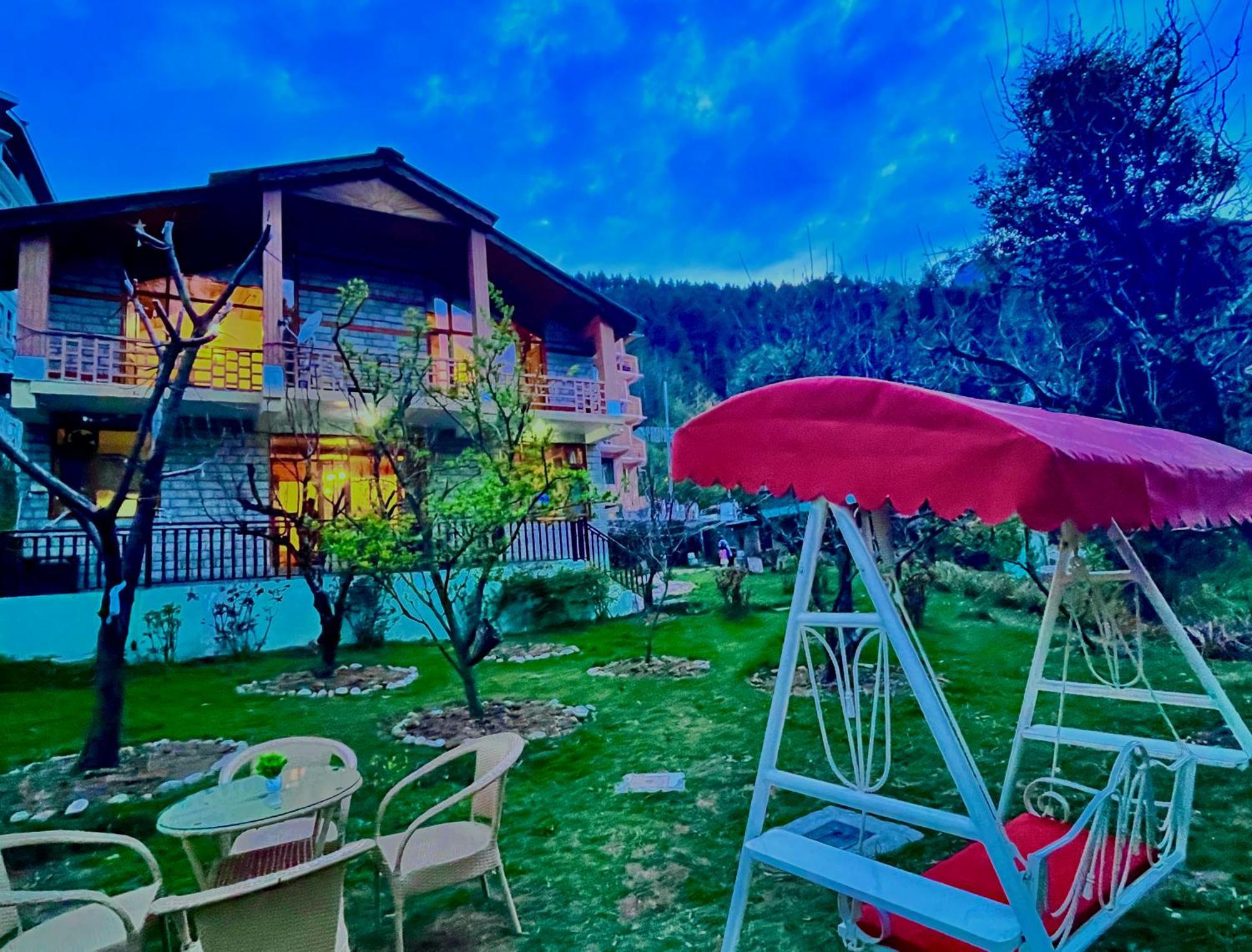 The Manu Emerald # Farmhouse # Top Selling Cottage In Manali # Peaceful Heritage Cozy Stay # Lawn With Bonfire # Most Awarded Экстерьер фото